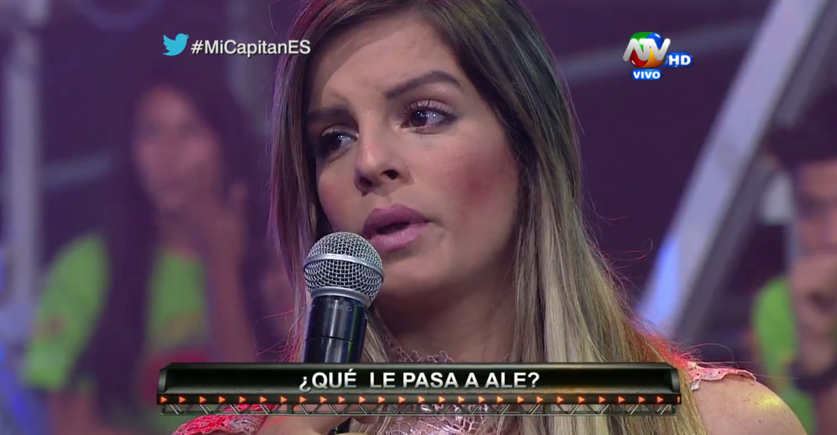 Combate_ATV's tweet photo. .@AleBaigorria1: "Es difícil verme parada en otro equipo" ¿Qué opinan? #MiCapitanEs @atvpe http://t.co/lUf2cvTdC1