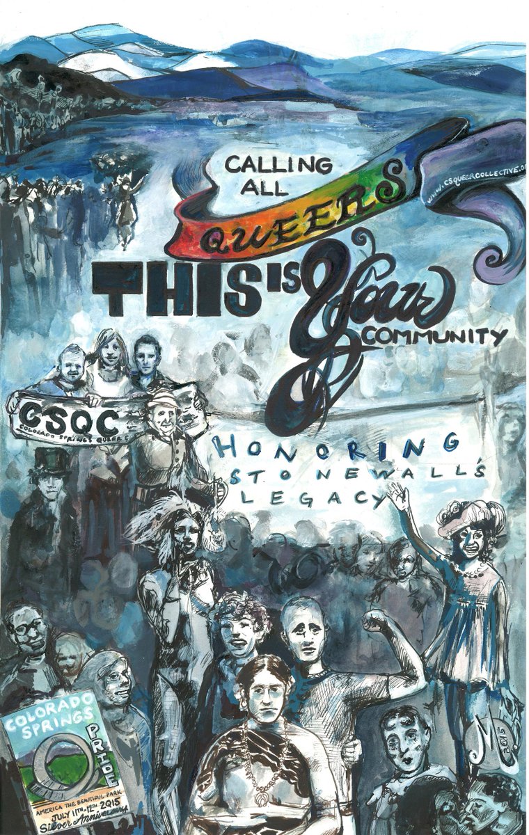 CSQueer's tweet image. Register for The People’s March for as little as $5 to support CSQC programs and services.  #CoSprings