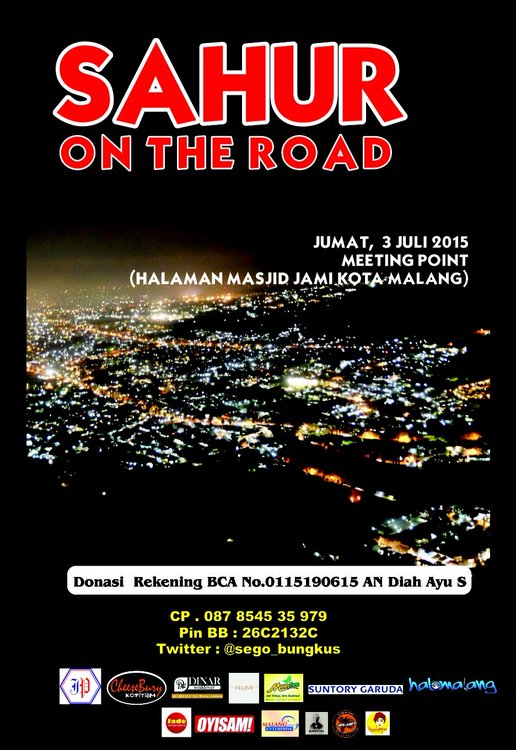 Catet tanggalnya di masjid jami ' Malang yang mau suport let's go