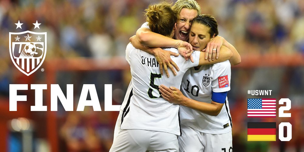 #USWNT beat Germany to advance to the @FIFAWWC Final! #SheBelieves