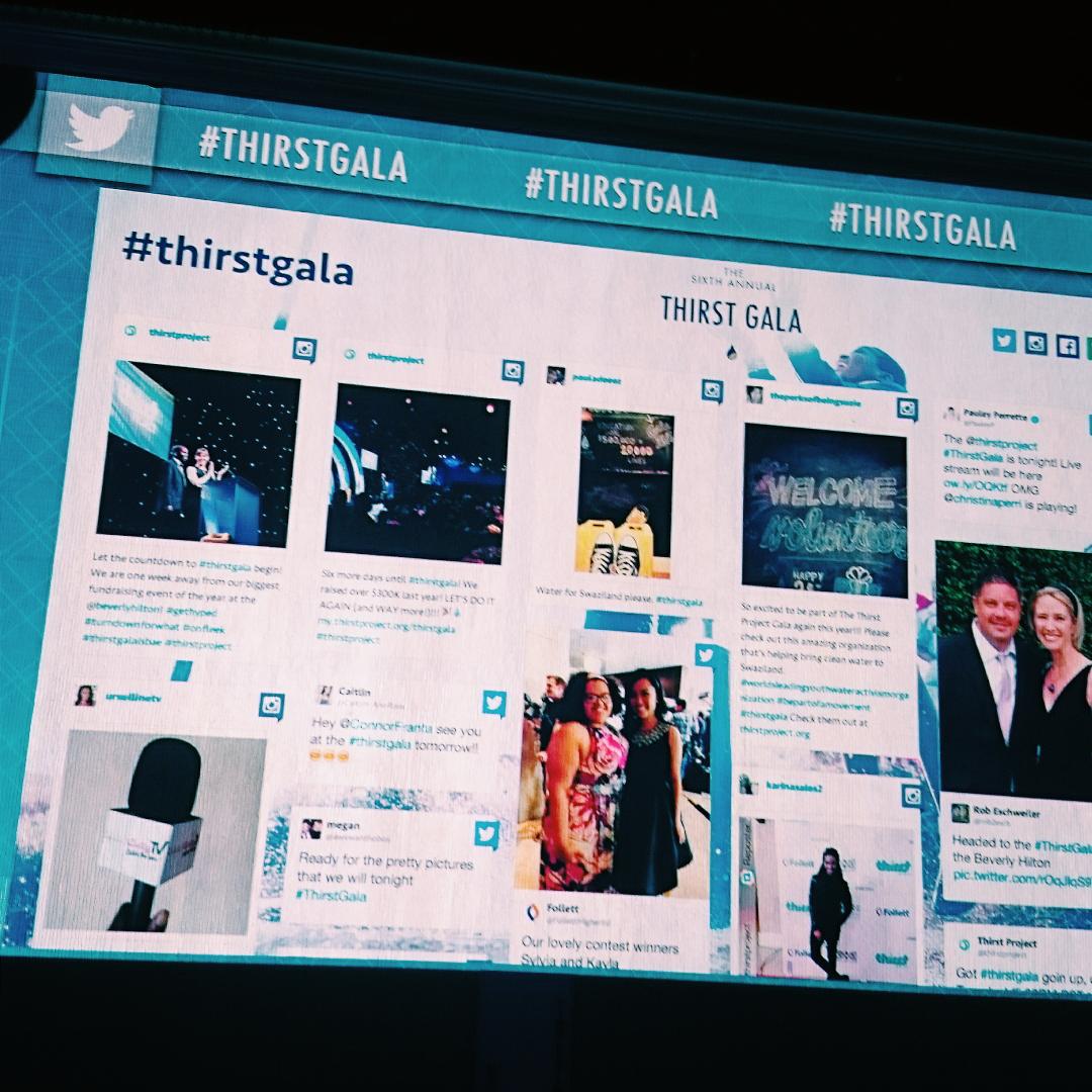 thirstproject's tweet photo. We don't normally hashtag, but when we do, we hashtag #ThirstGala!  @tagboard http://t.co/KCBHWV8l3K