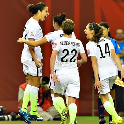 JeffSkversky's tweet photo. Delran New Jersey's Carli Lloyd is just the 3rd American to EVER score in 3 straight Women's World Cup Games http://t.co/28eR4fs7vx