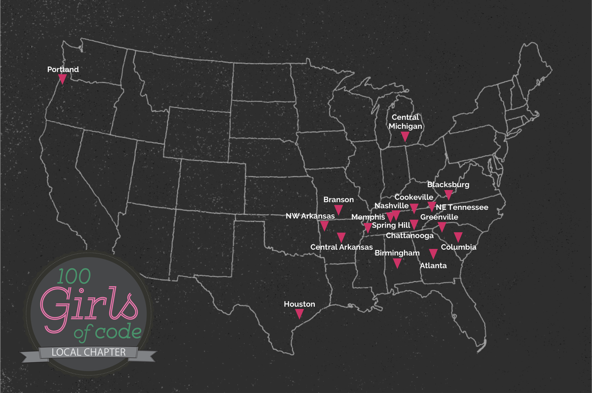100GirlsofCode's tweet photo. 17 chapters across the U.S., now one in Belize! Start a chapter in your community! #CodeYourCommunity #girlsintech http://t.co/UjWhIvZq6I