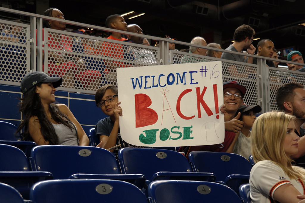 Marlins's tweet image. 2 more days until #JoséDay!