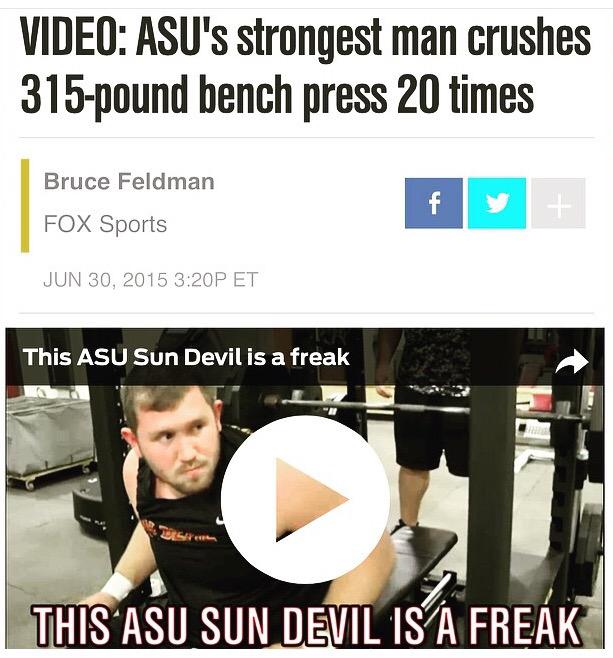 coachstorms's tweet image. @FootballASU = Freak Factory. 3 years in a row - Bradford, Douglas, Westerman. Who&apos;s next? #ETG #ANYCHALLENGE
