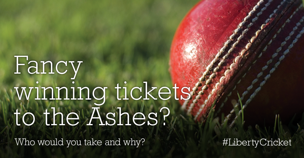 LibertySpecMkts's tweet photo. Win tickets to TheAshes! Follow us &amp; tag who you'd take &amp; why. #LibertyCricket Full T&amp;Cs: http://t.co/XAiaB3brAQ http://t.co/8wNx1azcr5