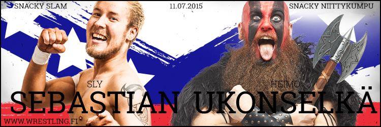 fcfwrestling's tweet photo. #SnackySlam Niittykummussa 11.7 @TheSlySebastian haastaa @HeimoTheWildman, panoksena Heimon PWF-mestaruus! http://t.co/r1Mf8HuaUS