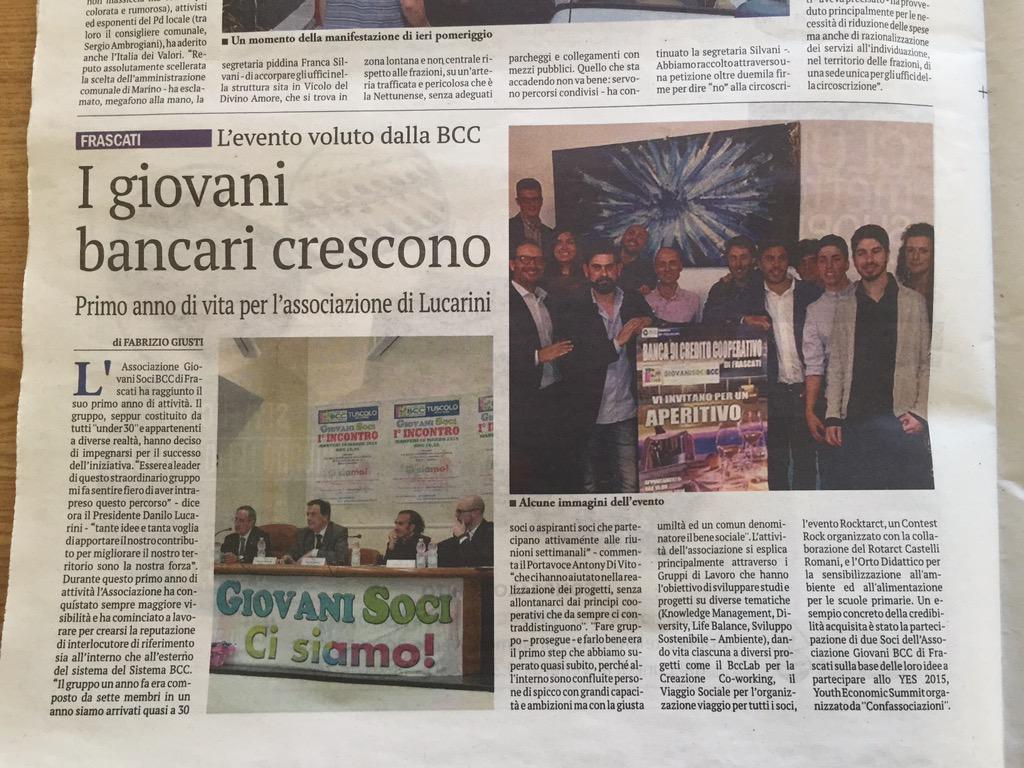 GSBccFrascati's tweet photo. La potenza dei #media @DamianoCori... #UnAnnoGSFrascati @FedercasseBCC @GiovaniSociBcc @tempoweb http://t.co/VZdBEONHQI