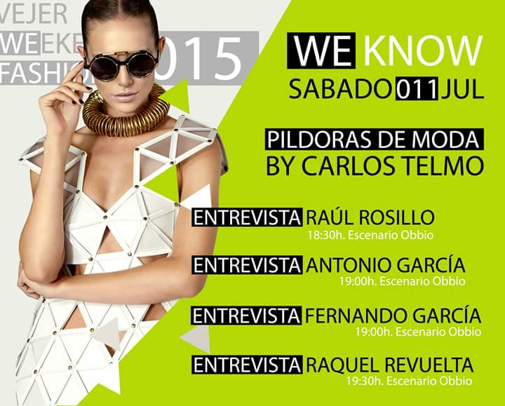 <a href="/telmocarlos/">CARLOS TELMO</a> en ''Píldoras de Moda'' con <a href="/RakelRevuelta/">Raquel Revuelta</a> <a href="/raulrosillo/">Raúl Rosillo</a> y los ''Hermanos García'' #wefashion #vwf15