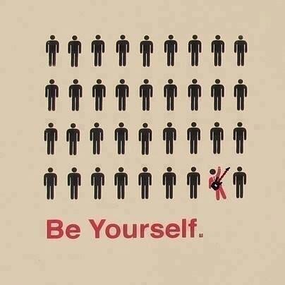 AsimeGroup's tweet photo. Remember be yourself http://t.co/oxJeN8EISl