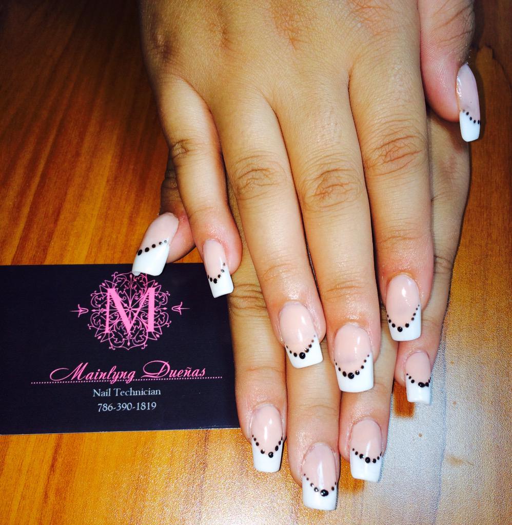 Lovely little client today #nails #acrylics #sculpted