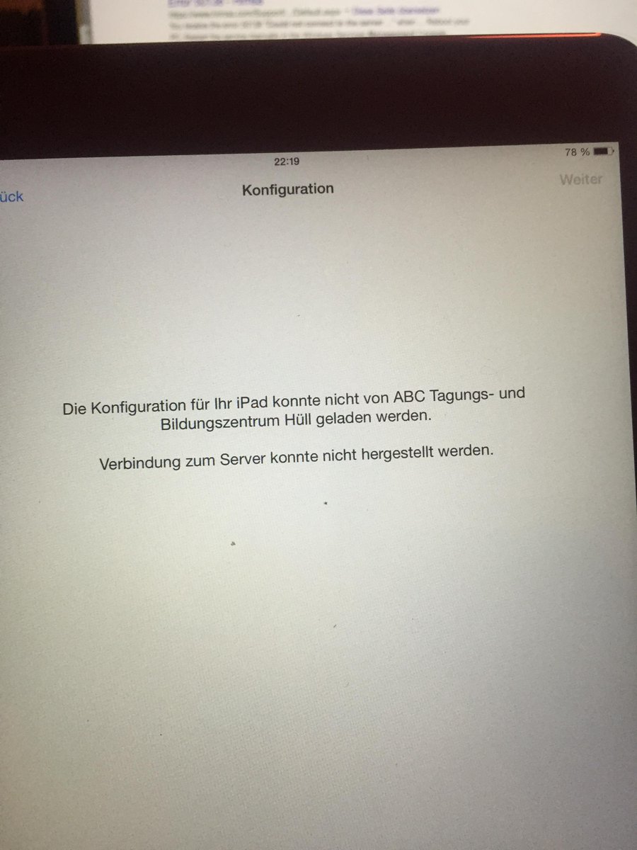 plastikstuhl's tweet image. @dopsen @halfman1334 … Ideen, woran das liegen kann? DNS? #profilemanager #osxserver #20iPadsdieArbeitverweigern