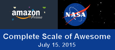 The complete scale of awesome today: From #AmazonPrimeDay to #NASANewHorizons