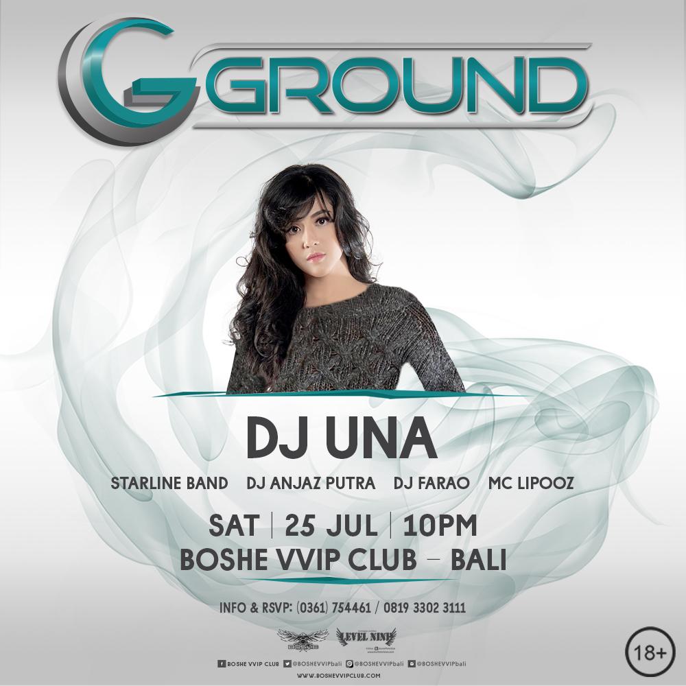 "<a href="/infoeventgigsID/">IG: infoeventgigsid</a>: #GGround with <a href="/unaputri/">Una Putri Thamrin ♔</a>  | 25 Juli 2015 at <a href="/BOSHEVVIPbali/">BOSHE BALI</a> ! "