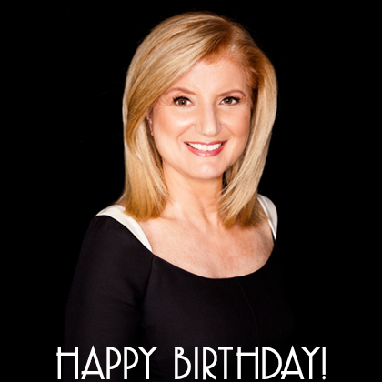 Happy Birthday to Arianna Huffington, who graced our cover in Fall 2014.  
