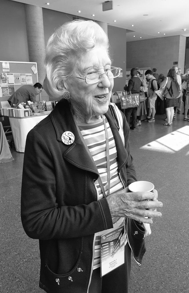 TomKnieper's tweet image. It was a wonderful and very inspiring experience to talk to Gertrude Joch Robinson at #iamcr2015.