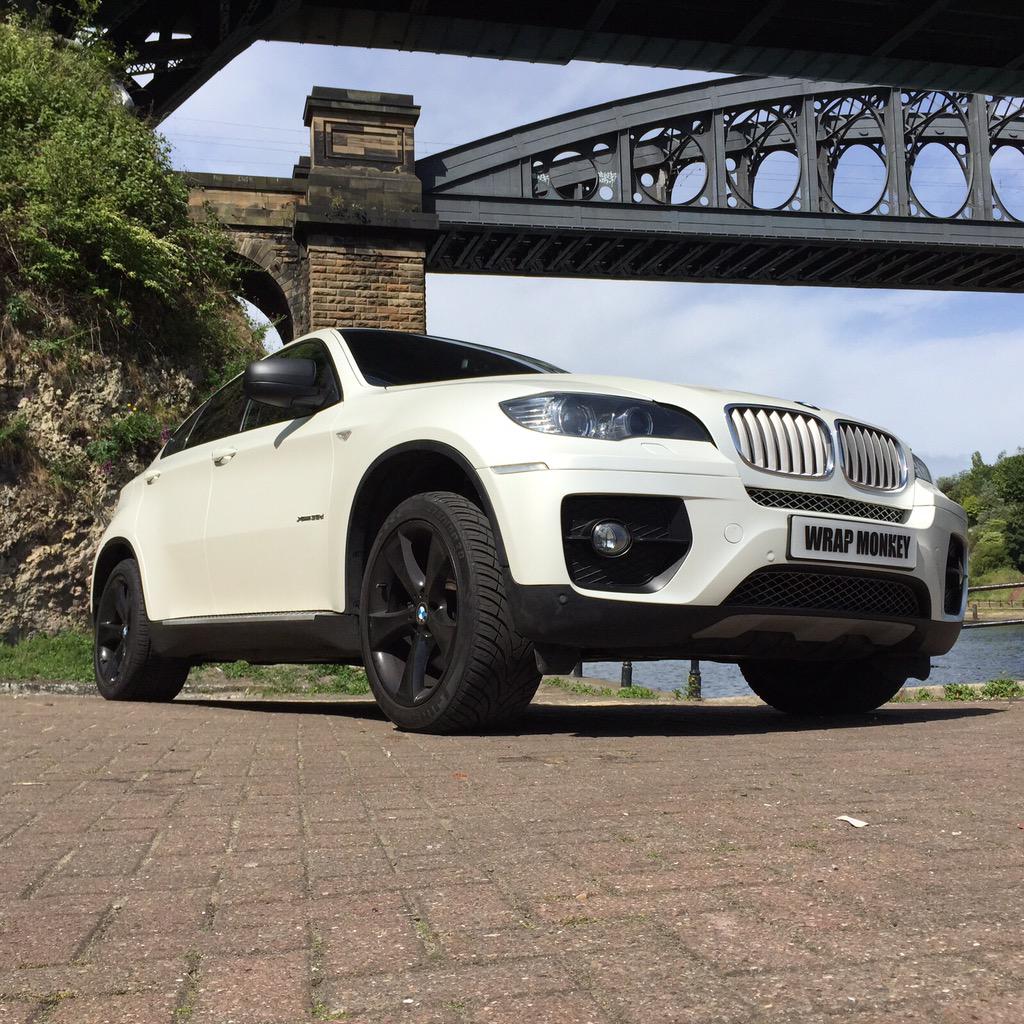 WrapMonkey's tweet photo. BMW X6 
3m Satin Pearl White Wrap 
@3m 

#WrapMonkey http://t.co/yPDODkbAA3