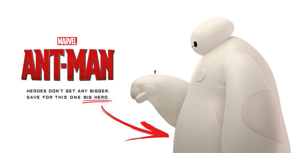 ポルンガ Marvelｷｬﾗ紹介bot管理人 ベイマックスとアントマンのコラボポスターが 公式らしい Http T Co Ujx8lmy7ol Twitter