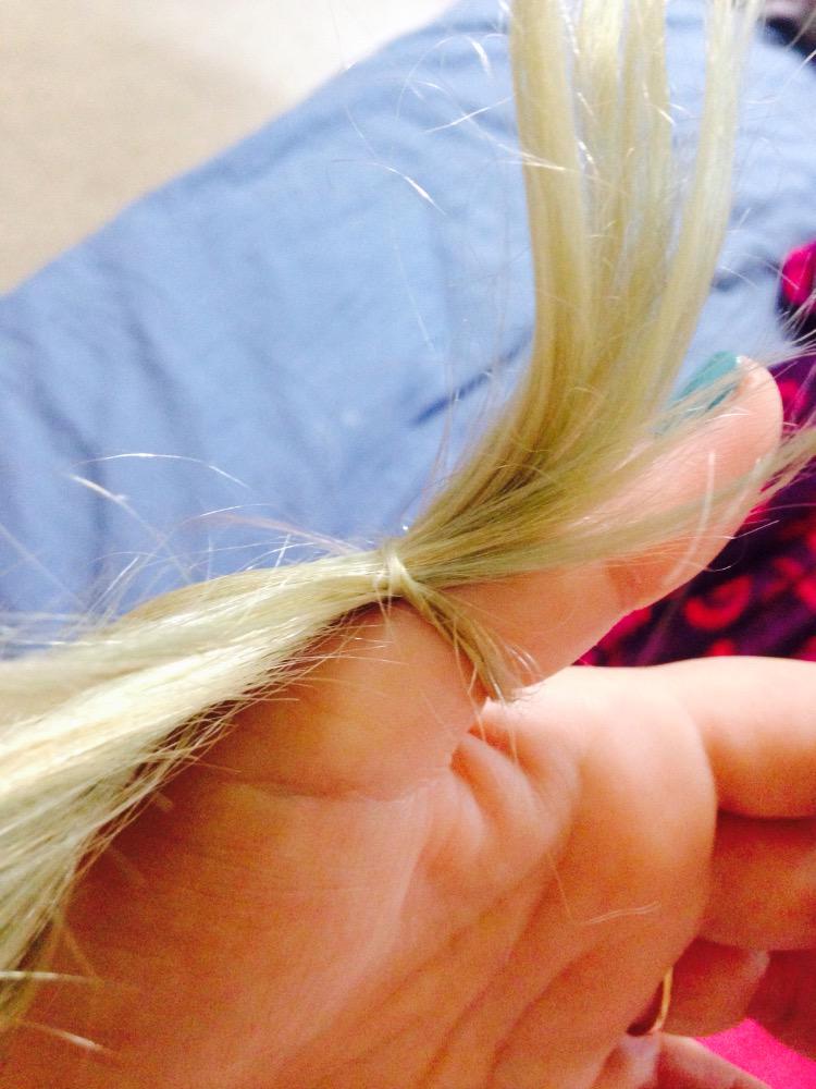 brittanycrack's tweet photo. Sometimes you tie your hair to your thumb&amp; sometimes you don't! http://t.co/FZk2db9rWQ