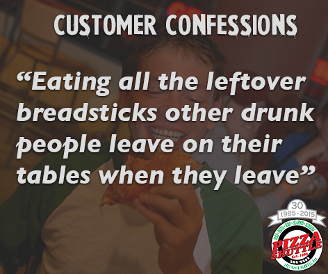 pizzashuttle's tweet photo. Our new series #CustomerConfessions - http://t.co/L2C9wQrvn1