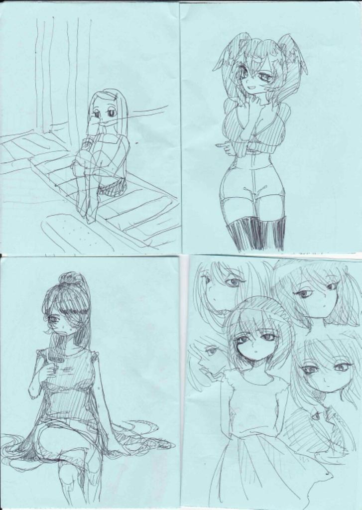 出先での絵 