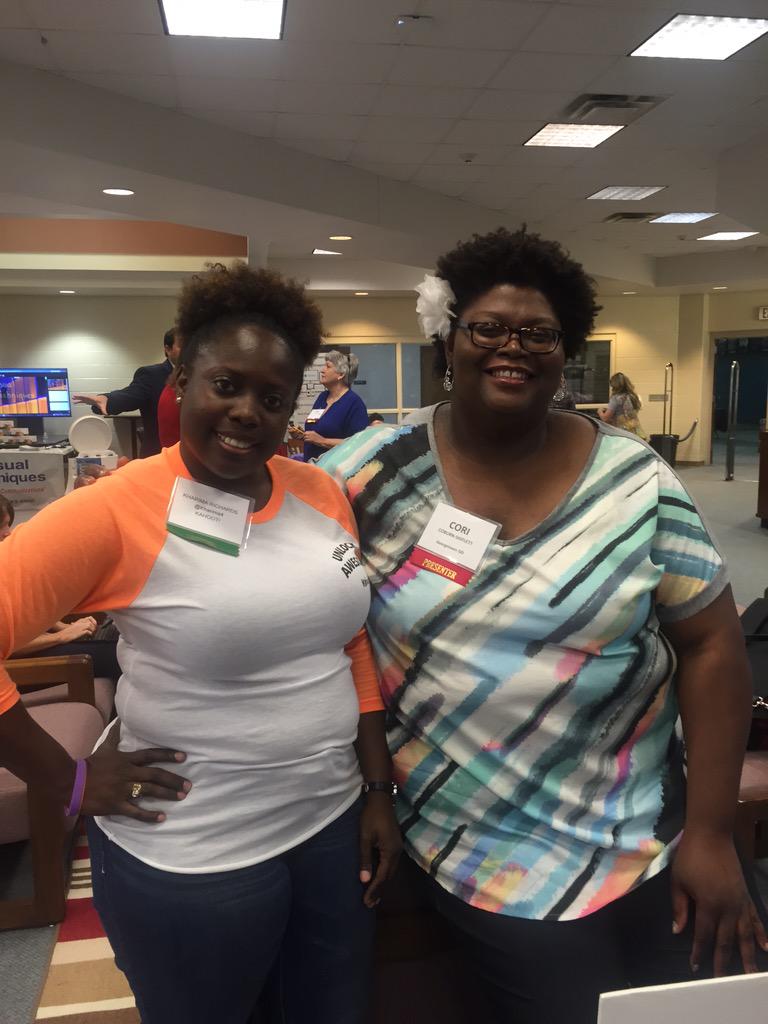 Kharima4's tweet photo. Missed her at ISTE201515 but connected at #iPadEastTX @CoburnCori http://t.co/0Or0EwfXq3