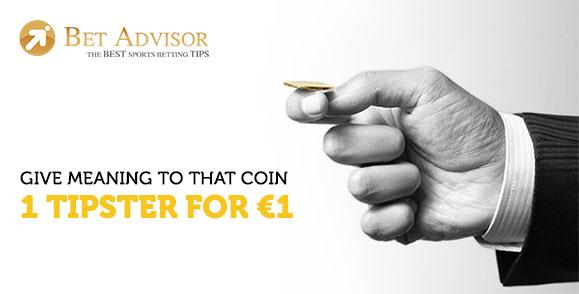 BetAdvisor's tweet photo. What can you do with 1€? We got the answer, invest on our tipster platform and start profiting http://t.co/PsWGWTaStS http://t.co/0QmhUygwQE
