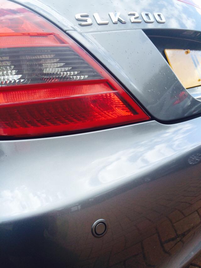 Mercedes. Rear parking sensor installations. Less expensive than repairing a damaged bumper !
01634724472