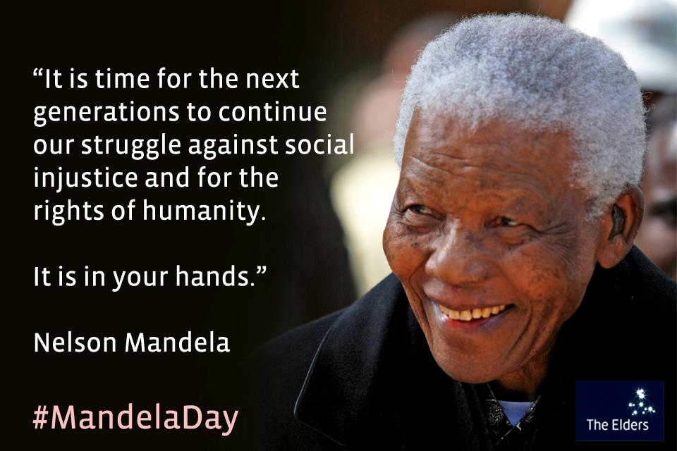 TheElders's tweet photo. What are you doing for #MandelaDay this Saturday? Find inspiration here http://t.co/Wa9SxBKWnX @MandelaDay http://t.co/snduKgn48C