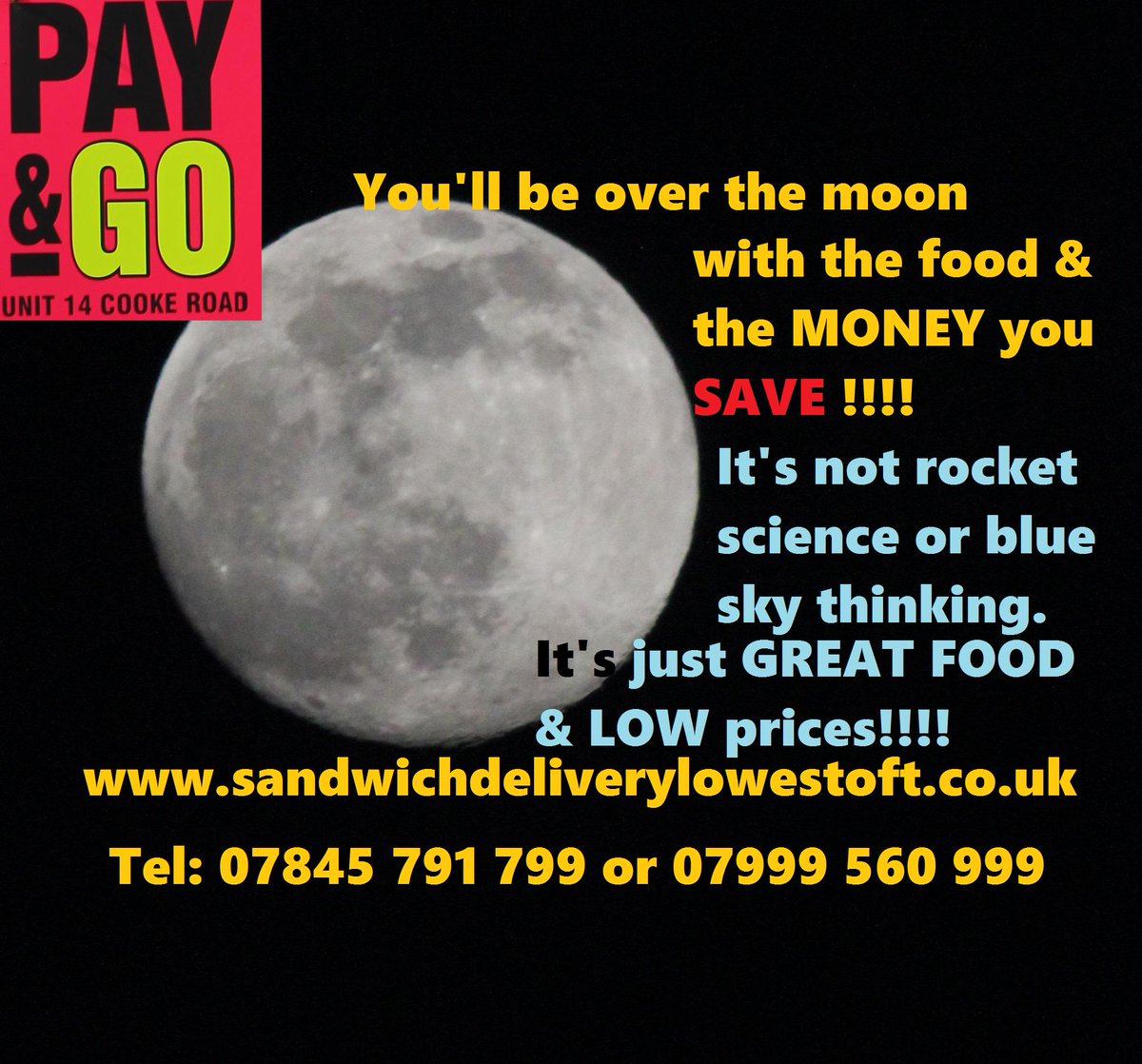 LunchLowestoft's tweet photo. @LunchLowestoft Hey, all you lot @MustardTV give us a mention in one of your tweets, also come get some food. Yummy! http://t.co/f1MpzskX5t