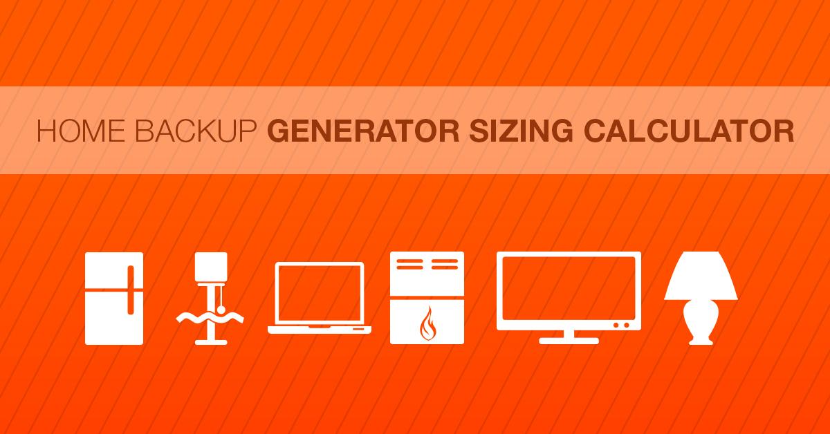 Standby Generator Sizing Chart