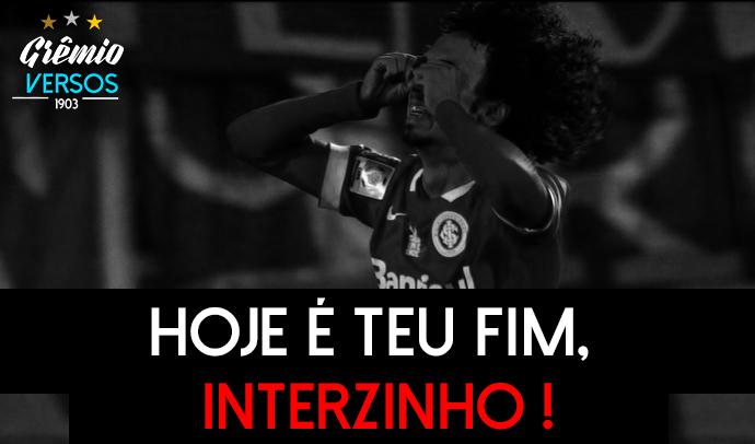 GremioVersos's tweet photo. Hoje é teu fim, Interzinho ! #RT #Favorit #GoldoTigres #Beirarioemluto http://t.co/X1uCNJOEWK