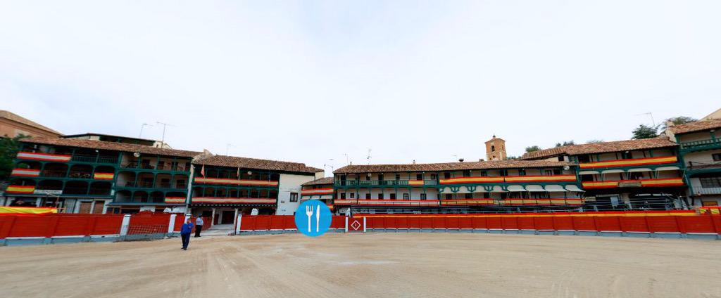 Visítanos virtualmente. Baja a la Plaza Mayor desde la Iglesia y entra bit.ly/1JPXNjC #Chinchón