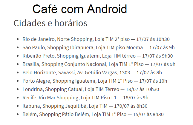 Numeratim's tweet photo. A etapa nacional vai ocorrer em várias cidades do Brasil, e você pode conferir a data e o endereço de cada abaixo. http://t.co/TMvp39UoeR