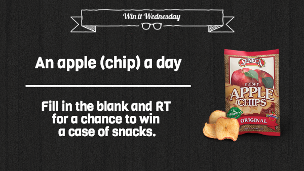 SenecaSnacks's tweet photo. #RT and @reply for a chance to #winitwednesday #giveaway #senecasnacks http://t.co/XIcFUaqoHr