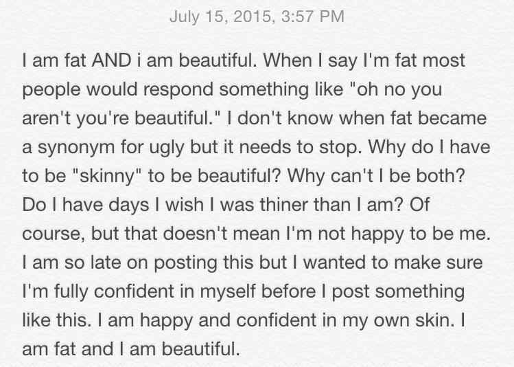 I am proud to be me and happy in my body. #bodyposi