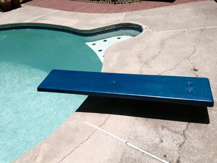 LINEXProtects's tweet photo. #DidYouKnow: #LINEXProtects surfaces, like this #divingboard. Rust and water damage can take a hike! #BeyondBedliners http://t.co/oYOWBCb3HD