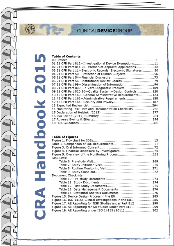 2015 CRA HandBook Now Available !! 

Please Visit  clinicaldevice.com/mall/ProductPa… To Gte Your Copy
