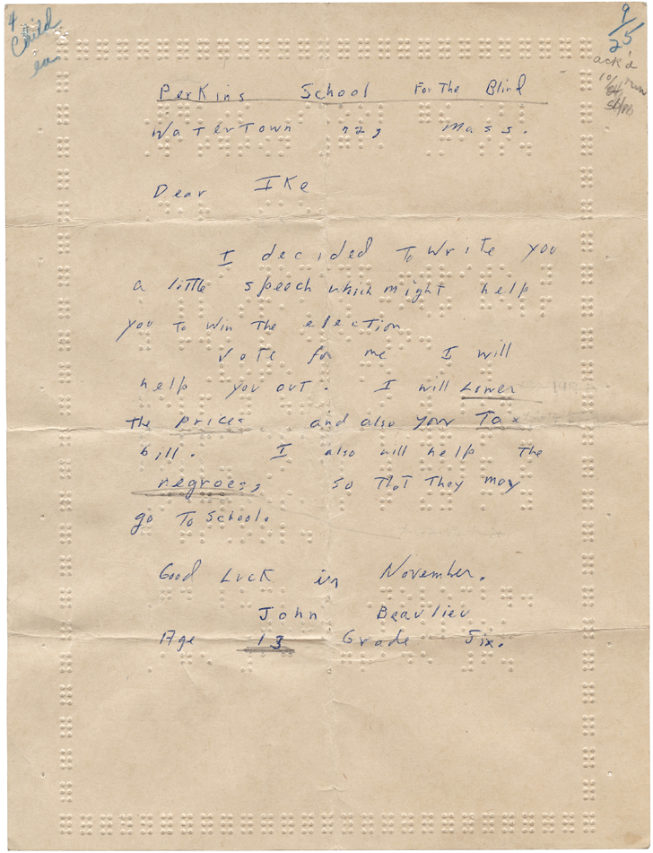 USNatArchives's tweet photo. Share your #DisabilityStories on July 15! One of our favorites: http://t.co/qgMYqwPY5c @perkinsvision @IkeLibrary http://t.co/DKogmJLQrV