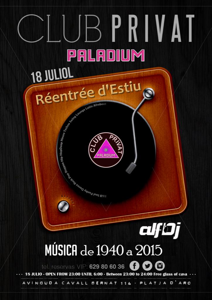 DiscoPaladium's tweet photo. 18 Juliol - Réentree d'Estiu!! http://t.co/uKOegCdsNX