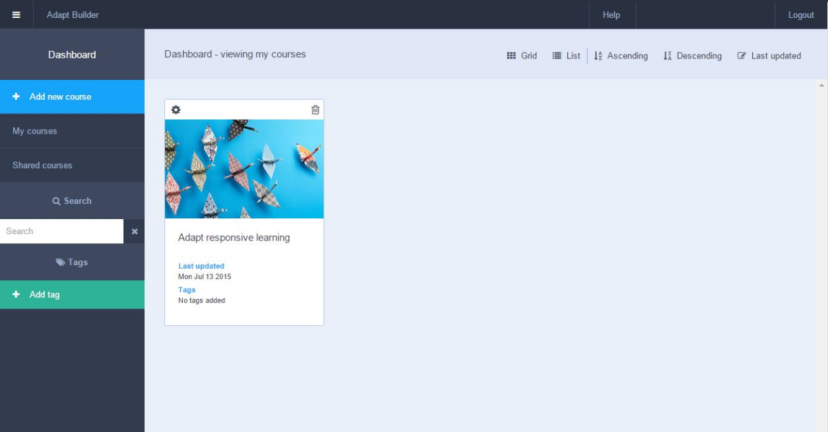 AdaptLearning's tweet photo. Adapt Authoring Tool V0.1.1 has been released, find out how to upgrade here: http://t.co/QIBE2JrH3L http://t.co/xmhLhCzXgT