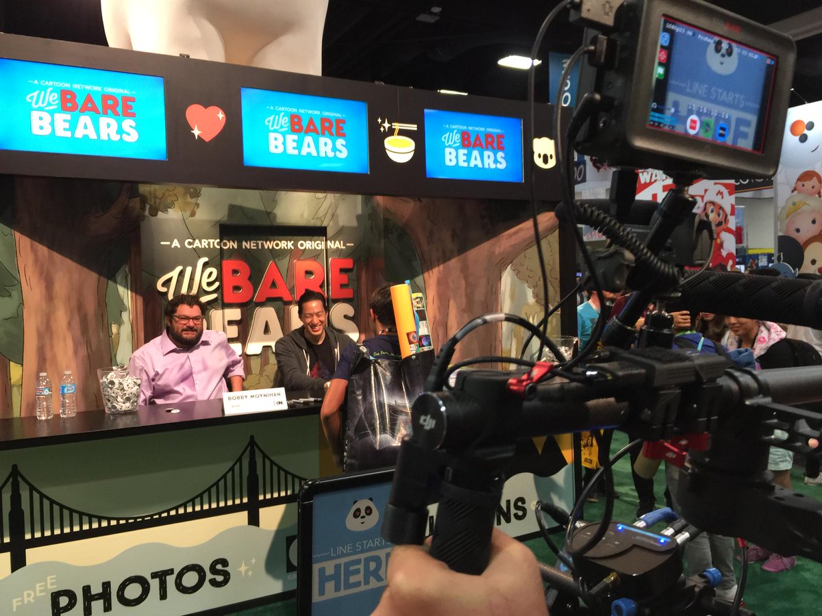 Filming the @webarebears booth at Comic-Con with Mr. <a href="/bibbymoynihan/">Bobby Moynihan</a> #cartoonnetwork #SDCC