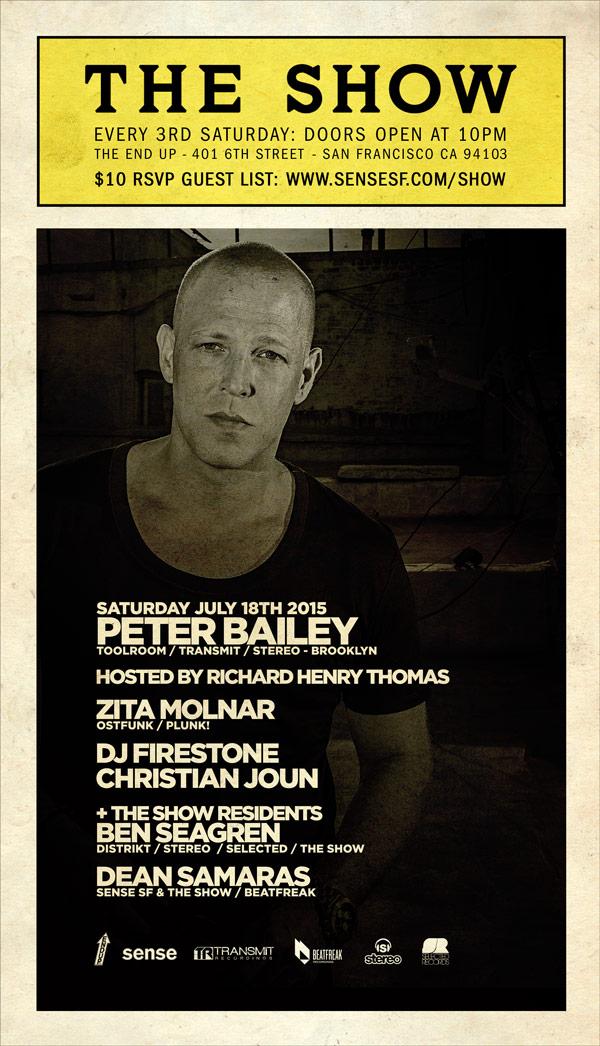 <a href="/SenseSFTheShow/">Sense SF & The Show</a> at <a href="/theendup/">theendup</a> #saturday RSVP: sensesf.com/show #techno #afterhours #sf #edm #tech #house #party