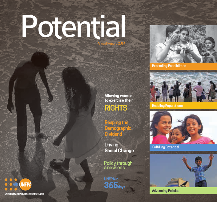 UNFPA's tweet photo. .@UNFPASriLanka’s Annual Report is out! Take a look at all that they achieved in 2014: http://t.co/9O0dNWysN9 http://t.co/bOpbZ87gkZ