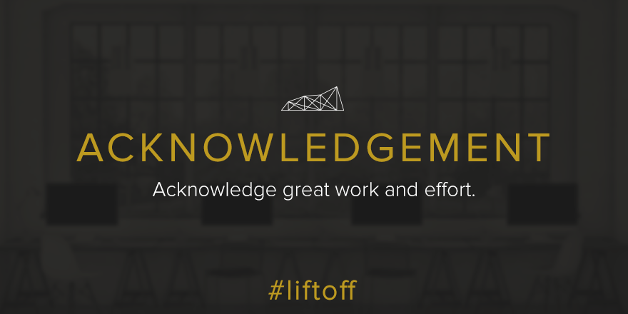 TranscendCRE's tweet photo. Are you acknowledging your employees? #LiftOff http://t.co/rYM339AcAl