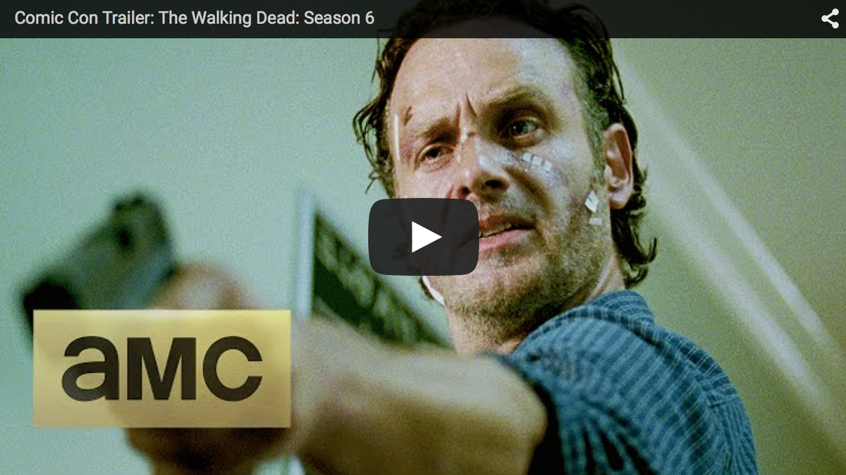 DeevyLab's tweet image. Did you see The Walking Dead Season 6 Trailer?
[Video] deevylab.com/2015/07/11/the…