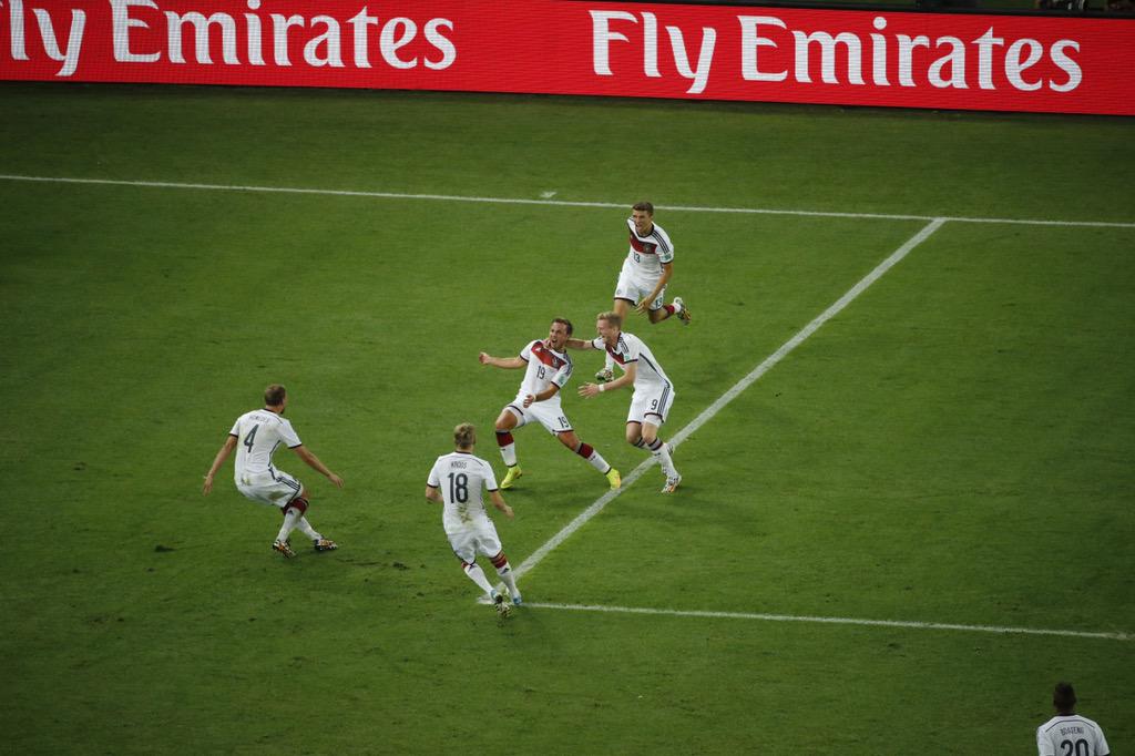 MarioGoetze's tweet photo. One year ago! Still unbelievable! #DieMannschaft @DFB_Team #WorldChampions http://t.co/IUqWjuorO3
