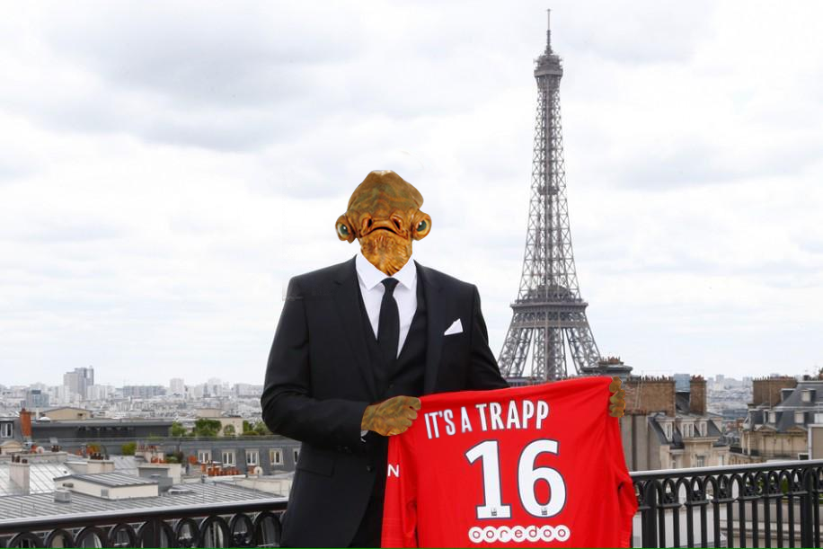 AdrienSnchl's tweet photo. Lourde la nouvelle recrue du PSG ! #PSG #DreamBigger #Trapp2020 http://t.co/EkX5vp2jKv
