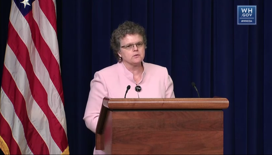 ACLgov's tweet photo. "What we need most to grow old is to be safe and healthy and whole," ASA Kathy Greenlee speaking now at #WHCOA http://t.co/H8tf5IL7nl