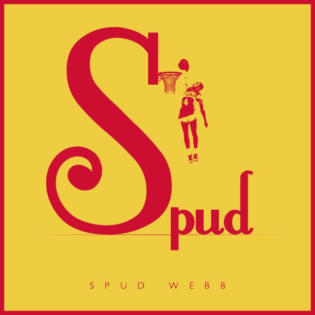 A custom logo and a Happy Birthday to 1986 slam dunk champ Spud Webb!     